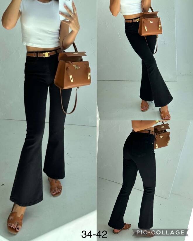 Jeansy damskie 4826 1 kolor  34-42 1