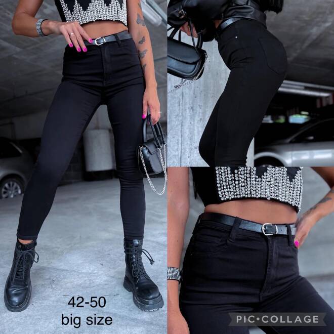 Jeansy damskie 4831 1 kolor  42-50 1