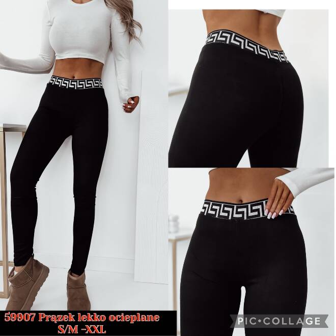 Leginsy damskie 59907 1 kolor  S-2XL