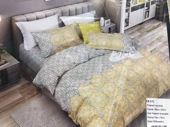 Komplet pościeli 3 części  6088 1 kolor  160x200cm
