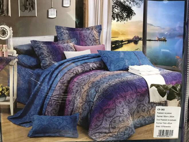 Komplet pościeli 3 części  6089 1 kolor  160x200cm 1