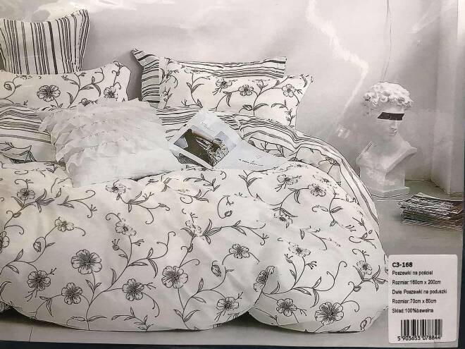 Komplet pościeli 3 części  6092 1 kolor  160x200cm 1