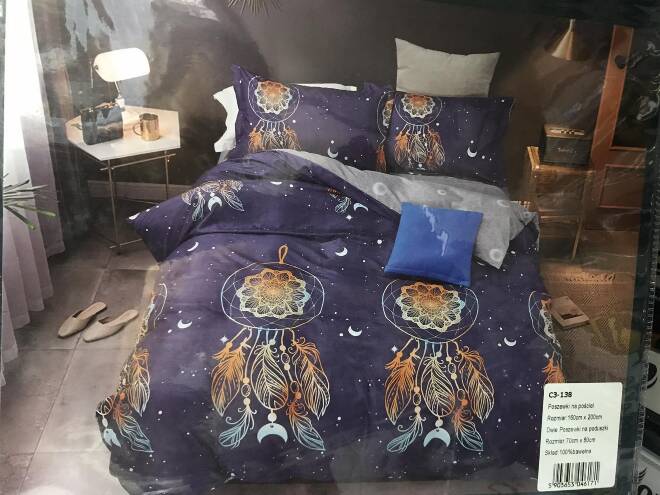 Komplet pościeli 3 części  6093 1 kolor  160x200cm 1