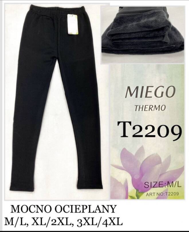 Leginsy damskie T2209 1 kolor  M-4XL 1