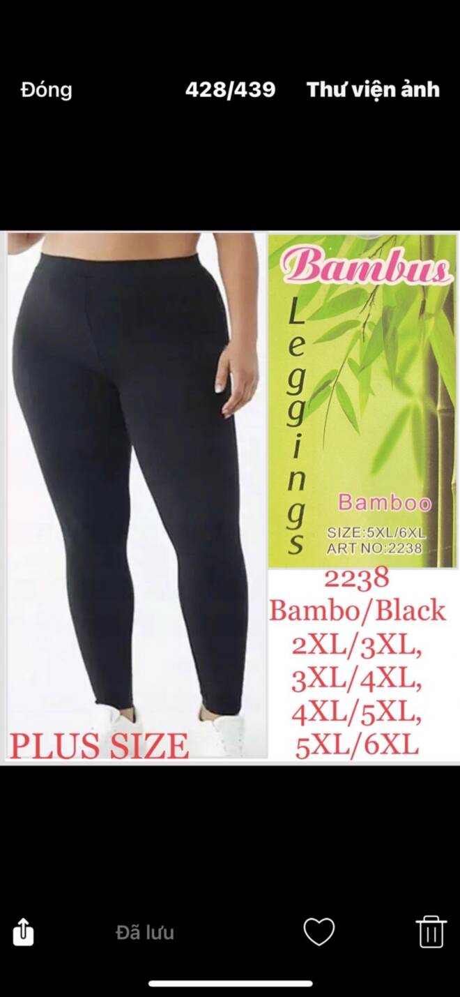 Leginsy damskie 2238 1 kolor  2XL-6XL 1