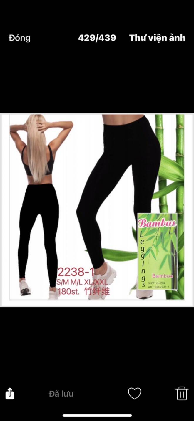 Leginsy damskie 2238-1 1 kolor  S-2XL 1