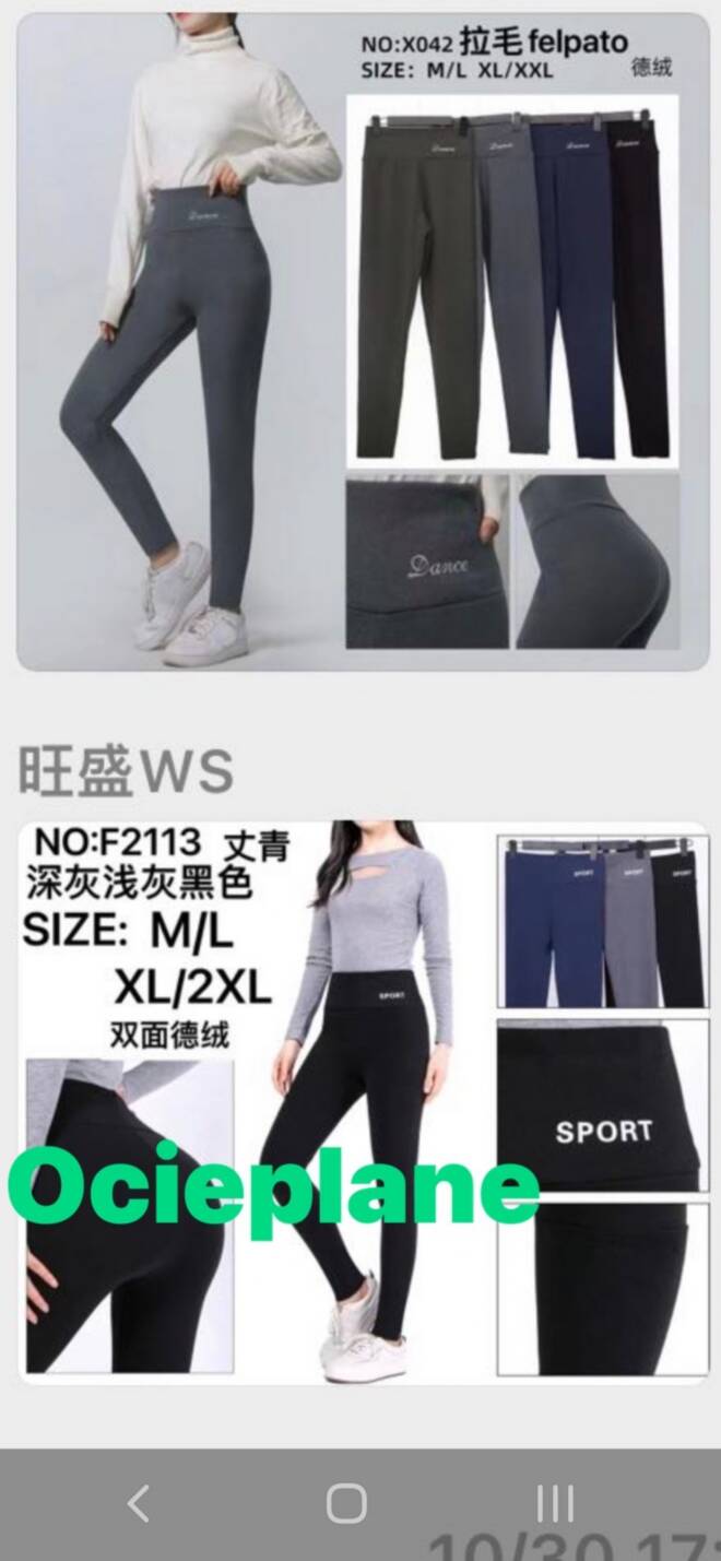 Spodnie damskie F2113 Mix KOLOR  M-2XL