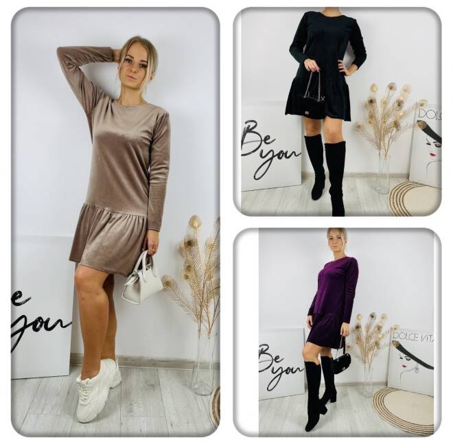 Sukienka damskie 6815 1 kolor  S-XL (Towar Polskie)