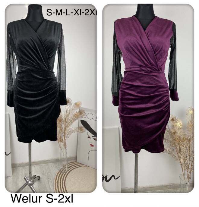 Sukienka damskie 6816 1 kolor  S-2XL (Towar Polskie)