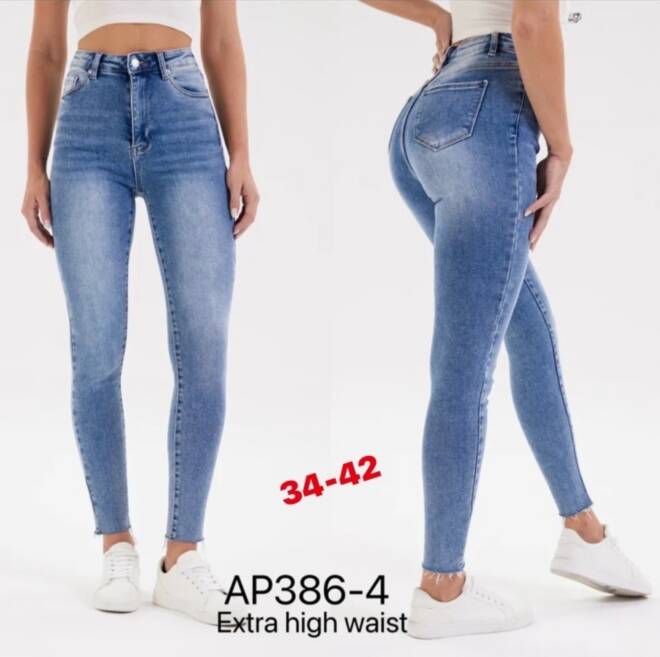 Jeansy damskie A386-4 1 kolor  34-42