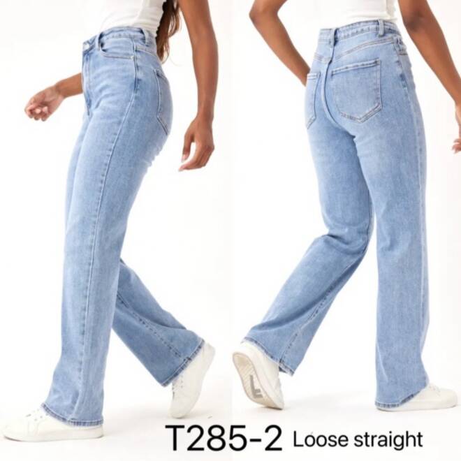 Jeansy damskie T285-2 1 kolor  34-42