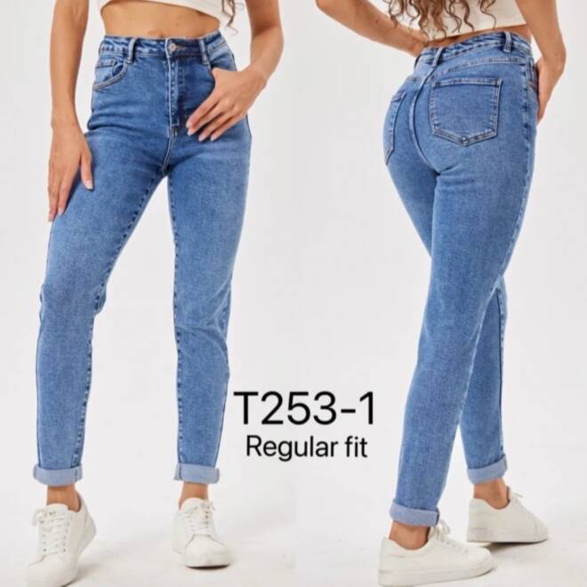Jeansy damskie T253-1 1 kolor  34-42 1