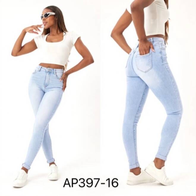 Jeansy damskie AP397-16 1 kolor  34-42 1