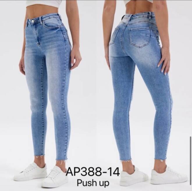 Jeansy damskie AP388-14 1 kolor  34-42