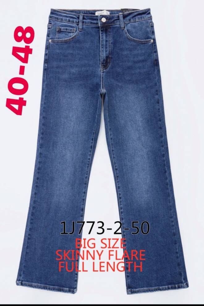 Jeansy damskie 1J773-2 1 kolor  40-48 1