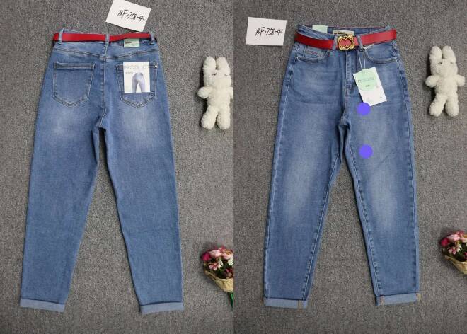 Jeansy damskie BF1758-4 1 kolor  XS-XL