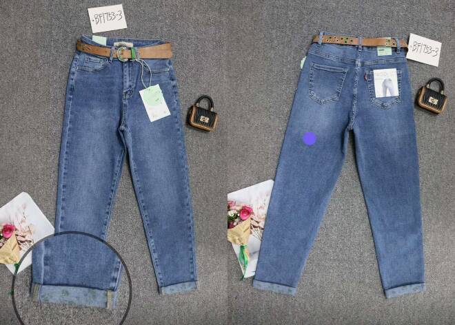 Jeansy damskie BF1753-3 1 kolor  XS-XL