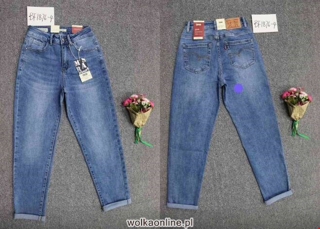 Jeansy damskie BF1876-4 1 kolor  XS-XL