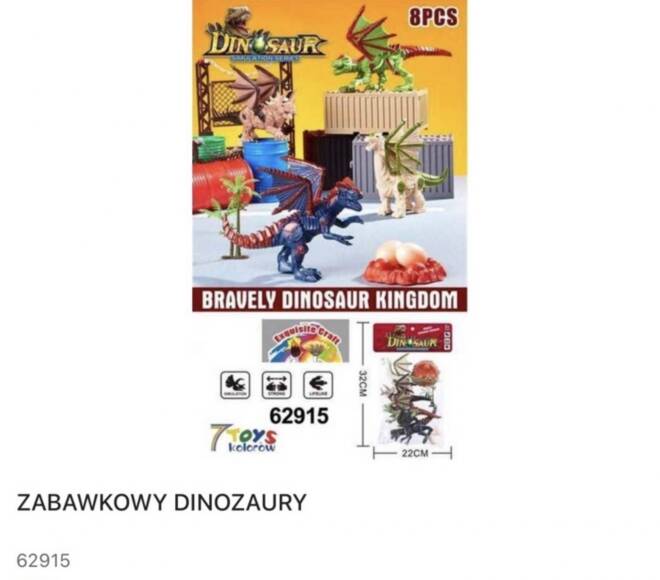 Zabawkowy 62915 Mix KOLOR  Standard