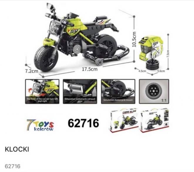 Klocki 62716 1 kolor  Standard