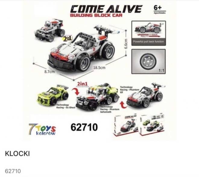 Klocki 62710 1 kolor  Standard 1