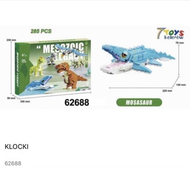 Klocki 62688 1 kolor  Standard 1