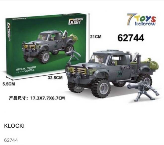 Klocki 62744 1 kolor  Standard