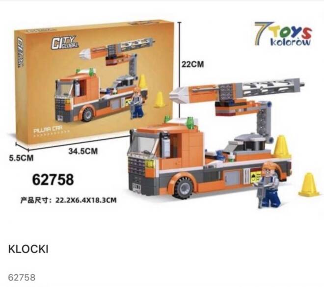 Klocki 62758 1 kolor  Standard