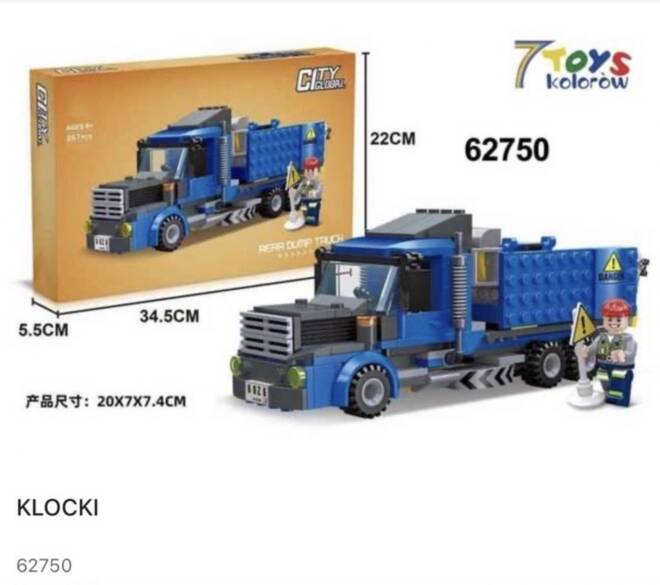 Klocki 62750 1 kolor  Standard