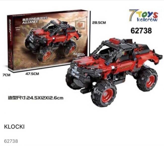 Klocki 62738 1 kolor  Standard