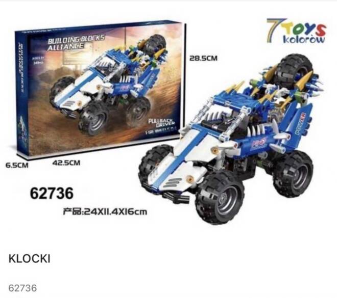 Klocki 62736 1 kolor  Standard