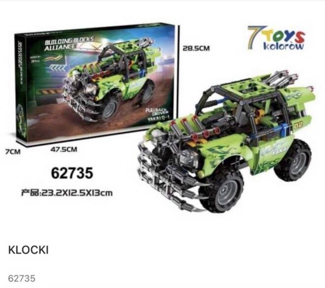 Klocki 62735 1 kolor  Standard 1