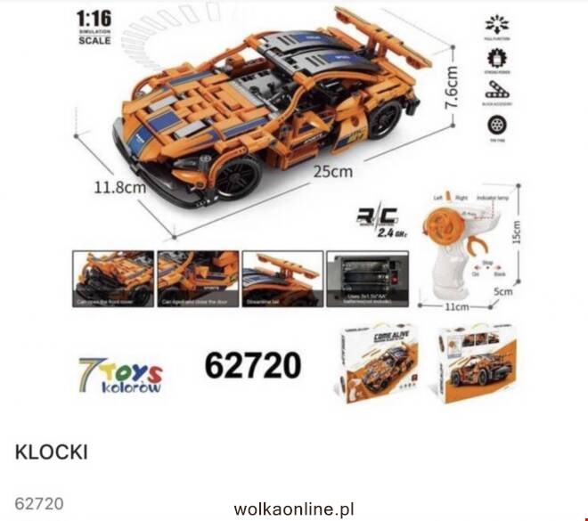 Klocki 62720 1 kolor  Standard