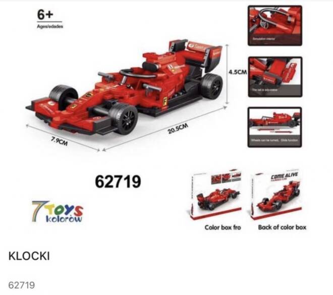 Klocki 62719 1 kolor  Standard 1