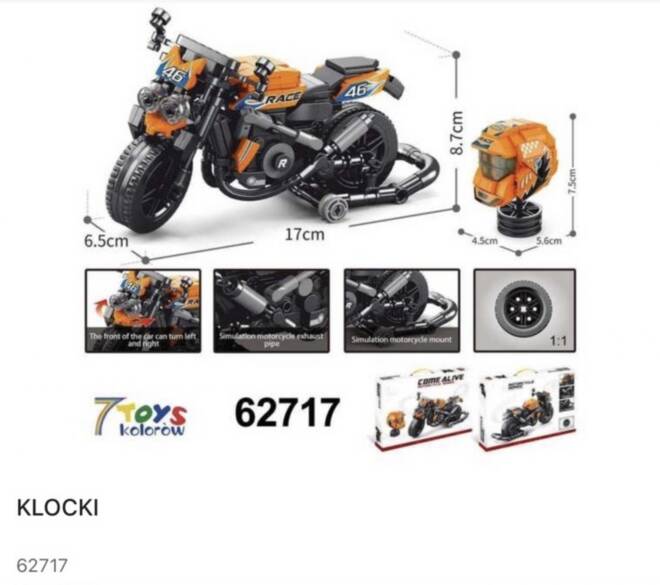 Klocki 62717 1 kolor  Standard 1