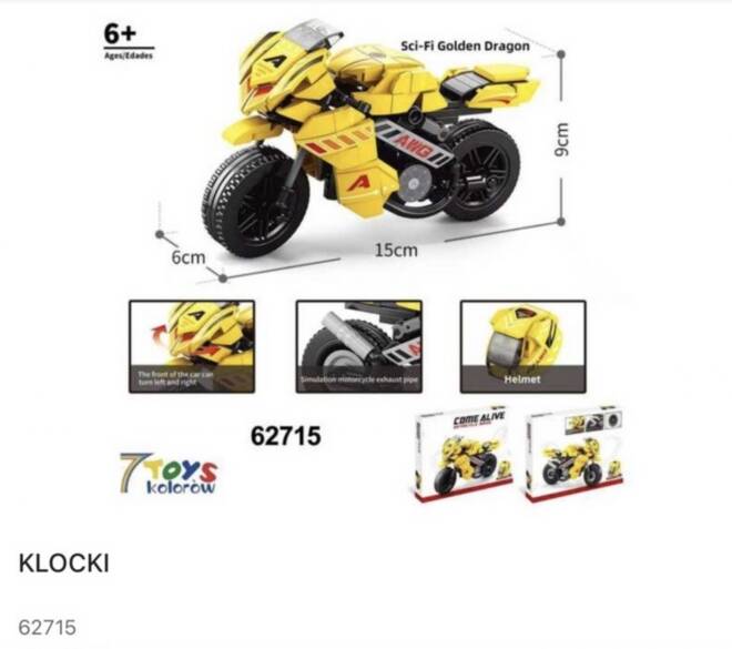 Klocki 62715 1 kolor  Standard