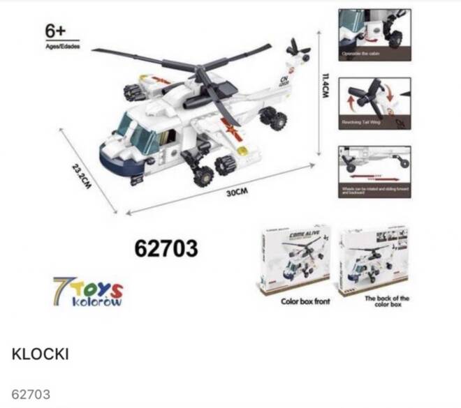 Klocki 62703 1 kolor  Standard 1