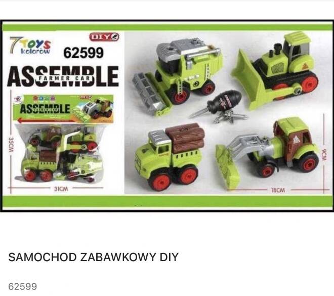 Samochod 62599 Mix KOLOR  Standard 1