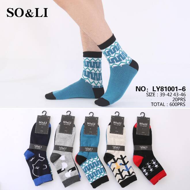 Skarpety męskie LY81001-6 Mix KOLOR  39-46