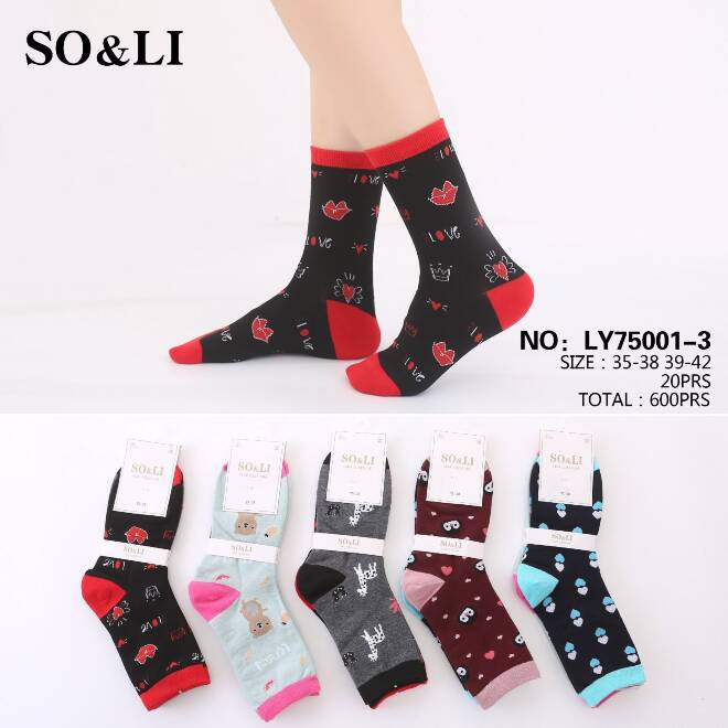 Skarpety damskie LY75001-3 Mix KOLOR  35-42 1