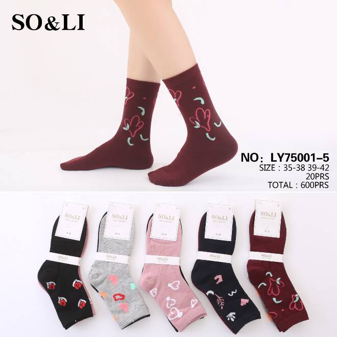 Skarpety damskie LY75001-5 Mix KOLOR  35-42 1