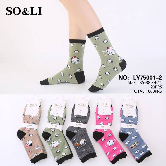 Skarpety damskie LY75001-2 Mix KOLOR  35-42 1