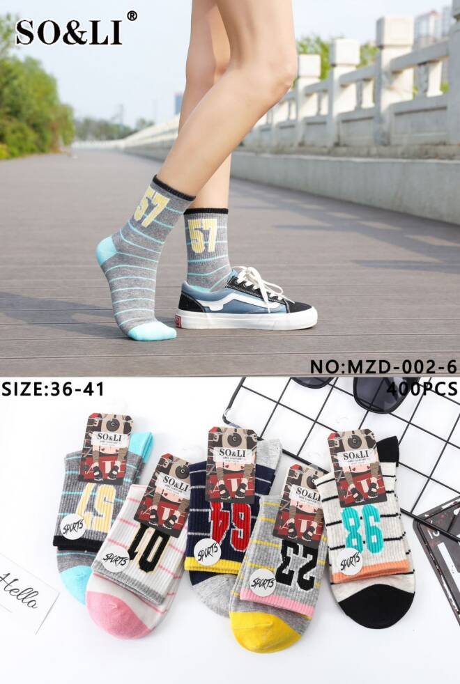 Skarpety damskie MZD-002-6 Mix KOLOR  36-41