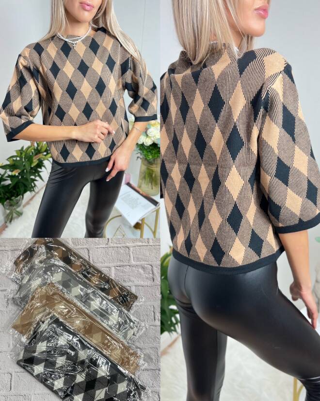 Sweter damskie 7151 Mix KOLOR  Standard (Towar Polskie)