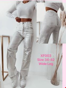 Spodnie z eko-skóry damskie XF003 1 kolor 34-42