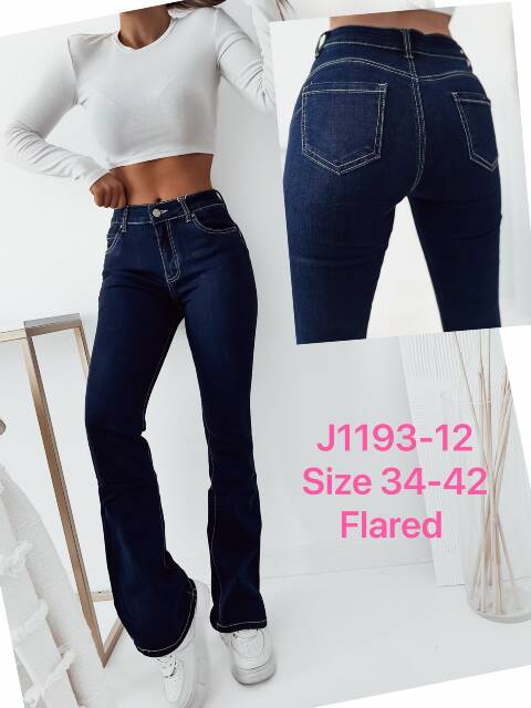 Jeansy damskie J1193-12 1 kolor 34-42 1