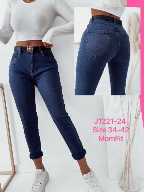 Jeansy damskie J1221-24 1 kolor 34-42