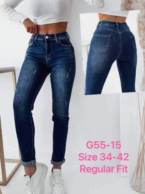 Jeansy damskie G55-15 1 kolor 34-42