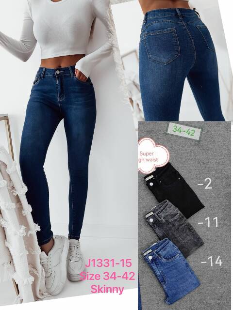 Jeansy damskie J1331-15 1 kolor 34-42