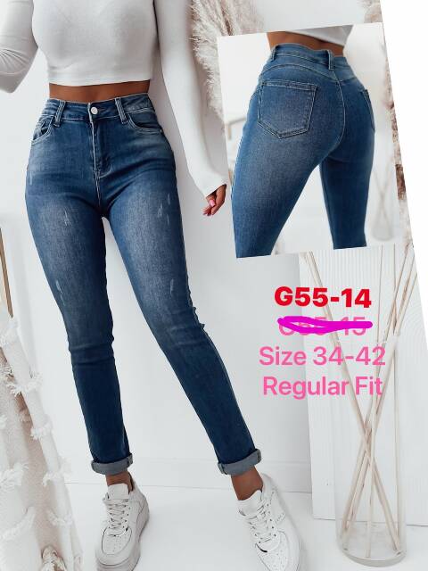 Jeansy damskie G55-14 1 kolor 34-42